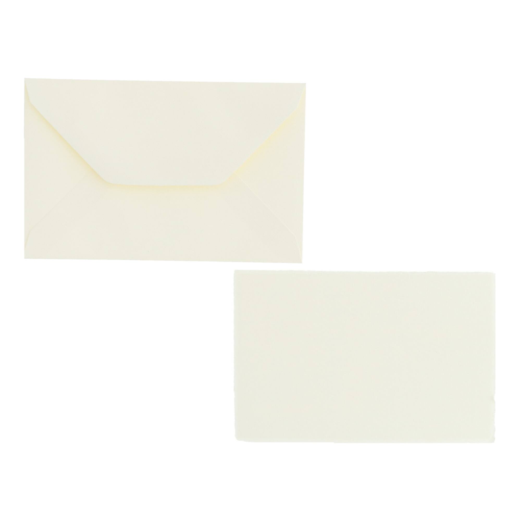 Fabriano® Medioevalis 3.3" x 5.1" White Flat Cards & Envelopes, 20ct.